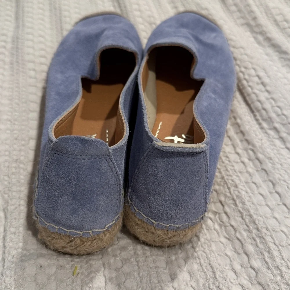 Vidorreta Periwinkle Blue Suede Slip-On Espadrilles | Size 39 (US 8.5)